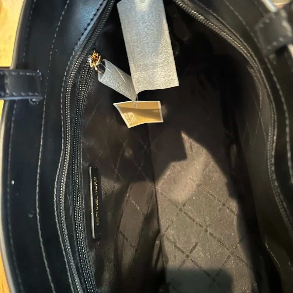Michael Kors Black Monogram Laptop Bag
